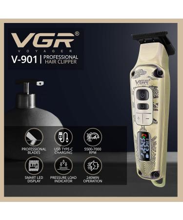 VGR Electric Beard Trimmer for Men - Rechargeable USB 240 min Battery - Ceramic Blades - 7000 RPM - Cordless Hair Clippers - Professional Grooming for Face Stubble Neck Sideburns Moustache - Buy Online on GoSupps.com