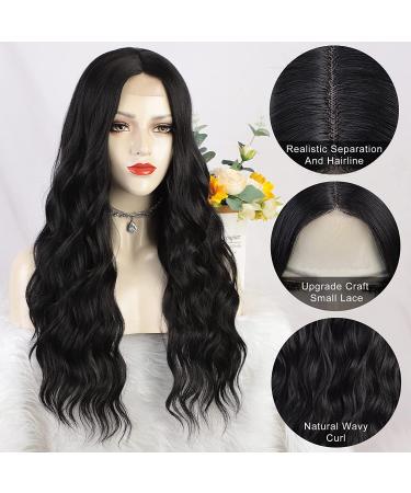 AIQUEENS Long Black Wavy Wig for Women - Natural Synthetic Hair Replacement for Daily & Party Use - Buy Online on GoSupps.com