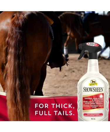 Absorbine ShowSheen Hair Polish and Mane & Tail Detangler 950ml Spray Bottle - Buy Online on GoSupps.com