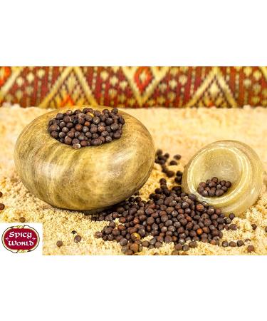 Spicy World Black Mustard Seeds 7oz Bag - 100% Natural (Pack of 1) - Buy Online on GoSupps.com