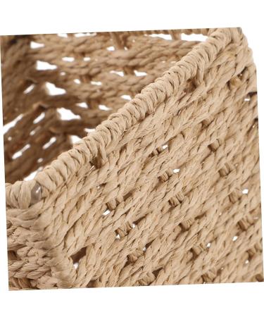 ABOOFAN Cardboard Woven Storage Box Basket - Desk Waste Bin & Wicker Pen Holder for Office Organization - Buy Online on GoSupps.com