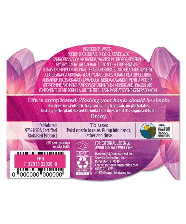 Seventh Generation Lavender Hand Wash - 12oz - Pack of 1 - Buy Online on GoSupps.com