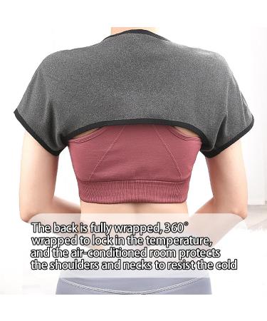 Tytlyworth Shoulder Heating Pillow | 360-Degree Neck Wrap | Thin Washable Velvet Neck Warmer | XL Dark Gray | Year-Round Relaxation - Buy Online on GoSupps.com