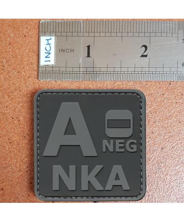 Blackout Subdued ANEG A-NKA Blood Type Morale Patch for Tactical Gear - Buy Online on GoSupps.com