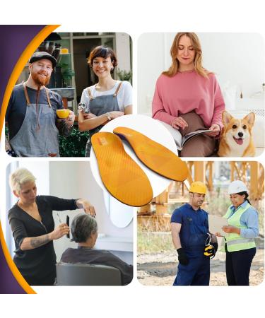 Buy Dynwalker Orthotic Insoles for Plantar Fasciitis - High Sheet Support & Shock Absorption for Men & Women | EVA Foam | All-Day Comfort - Size 3XL (Men 47-48) | International Shipping - Buy Online on GoSupps.com