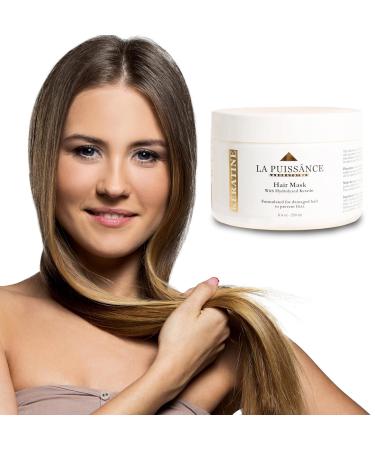 Keratin Hair Mask | Deep Conditioning Treatment for Silky Shiny Hydrated Hair | Repairs Dry Damaged and Color Treated Hair | Anti-Frizz Solution - Buy Online on GoSupps.com