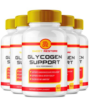 Sweet Restore Capsules SweetRestore Support Formula Supplement Pills - Maximum Strength Sweet Restore Health & Wellness All Natural Formula Official SweetRestore Capsules Reviews (5 Pack)