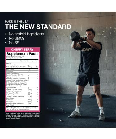 RAW Thuper Thavage Pre Workout Powder - High-Stim Preworkout with Creatine Beta Alanine L-Citrulline & Caffeine - Chris Bumstead Gym & Fitness Supplement for Men & Women - Cherry Berry - Buy Online on GoSupps.com