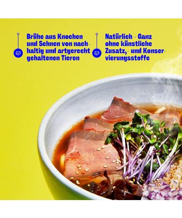 J. Kinski Organic Pasture Beef Broth (6x525ml) - Slow-Cooked Bone Broth Rich in Protein & Collagen | Low Carb Soup - Buy Online on GoSupps.com