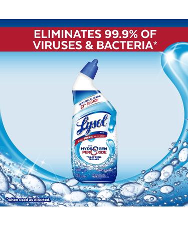 Lysol Toilet Bowl Cleaner Gel - Ocean Fresh Scent, 24oz, Bleach Free - Buy Online on GoSupps.com