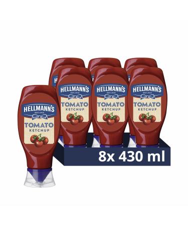 Hellmann's Hellmanns Tomato Ketchup 8x430ml