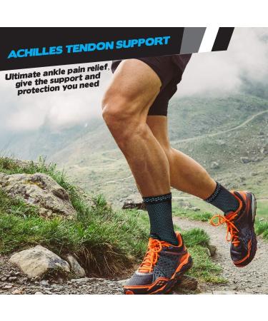 Ankle Support Compression Socks Plantar Fasciitis Better Blood Circulation Swelling Relief Heel Spines Achilles Tendon  - Buy Online on GoSupps.com