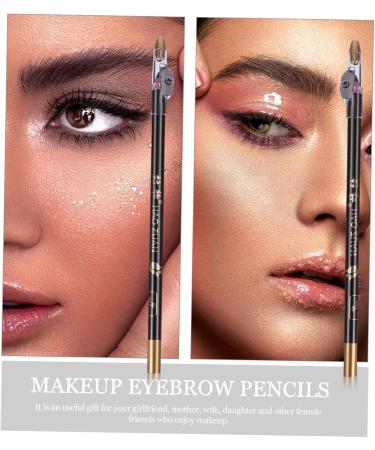 Angoily 16 pcs Makeup Girls Pencil Beauty -in- for Built-in Tool in Eyebrow Pencils with Sharpener A 1 count (Pack of 1) Blackx2pcs - Buy Online on GoSupps.com