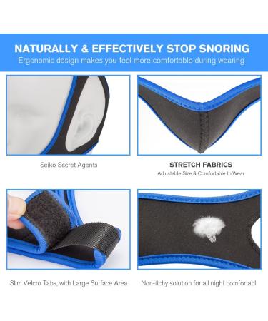 2023 Anti Snoring Chin Strap | Adjustable & Breathable | Stop Snoring Devices for Men and Women | Snoring Reduction Aid for Better Sleep - Buy Online on GoSupps.com