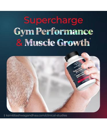 Promescent Testosterone Booster for Men - KSM-66 Ashwagandha Horny Goat Weed Fenugreek & Tribulus - Premium Stamina & Endurance Supplement - 90 Capsules - Buy Online on GoSupps.com