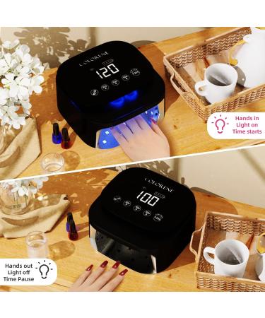 Buy Cordless UV LED Nail Lamp - 60W Rechargeable Nail Dryer with Auto Sensor & LCD Display | Portable Gel Polish Light - Ideal for Home & Salon Use - Buy Online on GoSupps.com