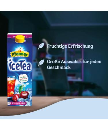 Pfanner Ice Tea Wild Cherry - Brewed Black Tea with Cherry Juice (2L) | Refreshing International Delivery - Buy Online on GoSupps.com