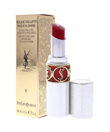 YSL Rouge Volupte Rock'n Shine 8 - Bold Red | International Shipping Available - Buy Online on GoSupps.com