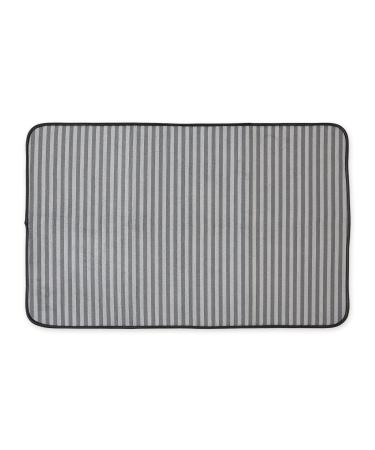 Bone Dry Striped Pet Cage Mat Large Gray