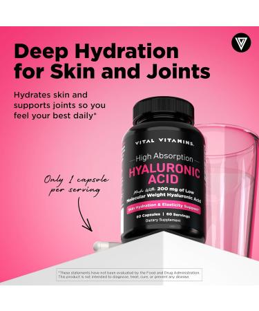 Vital Vitamins Multi-Collagen 150 ct + Hyaluronic Acid Capsules 60 ct - Buy Online on GoSupps.com