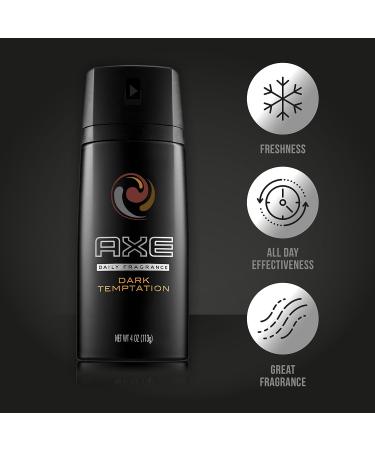 Buy AXE Dark Temptation Deodorant Body Spray 5.07 oz - International Shipping Available - Buy Online on GoSupps.com