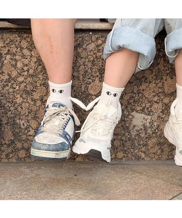 NULYUNZE Magnetic Suction Sock Unisex Mid Tube Couple Socks - Breathable Hand Holding 3D Doll Design - White - Buy Online on GoSupps.com