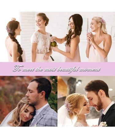 Amaxiu Rhinestone Wedding Hair Clip Flower Bride Hairpiece Crystal Bridal Hair Barrettes Hairpins Wedding Hair Accessories for Women Girls (Rose Gold) - Buy Online on GoSupps.com