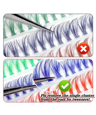 140Pcs CC Curl Colored Lash Clusters for DIY Eyelash Extensions | ALPHONSE Style A - 6 Colors - Buy Online on GoSupps.com