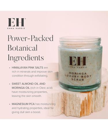 Emma Hardie Moringa Luxury Body Scrub | Exfoliating Body Exfoliator with Moringa Oil Sweet Almond Oil & Himalayan Pink Salts - International Shipping Available - Buy Online on GoSupps.com