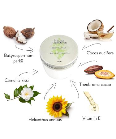 99% Rich Body Butter Cream - Hydrating & Fragrant - 200g | Nature's Intervention - pH 5.5 for Sensitive Skin - Buy Online on GoSupps.com