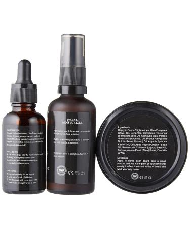 Premium Novio Beard Kit - Beard Oil Balm & Moisturizer for Healthy Facial Hair | International Shipping - Buy Online on GoSupps.com