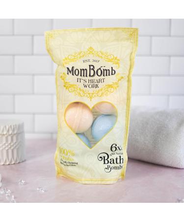 Mom Bomb XL All Natural Relaxing Bath Bombs - 100% Vegan & Cruelty-Free | 6 x 5oz for Men & Women - Buy Online on GoSupps.com