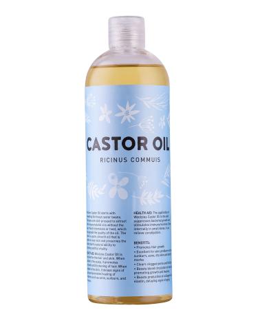 Woolzies 100% Pure Cold Pressed Castor Oil 16 Oz | Moisturizing & Healing  For dry Skin  Hair Growth For Eyelashes  Eyebrows  Hair  | Lash Growth Serum | Brow Treatment