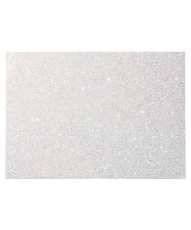17x12-Inch Glitter Nail Mat for Pictures  Manicure Hand Rest (Bright Silver) Iridescent