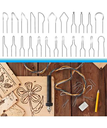 23 Piece Pyrography Tips Set for Wood Burning Machine - Replacement Wire Nibs for High Impedance Pyrography Tool - Ideal for Wood and Leather Crafting - Buy Online on GoSupps.com