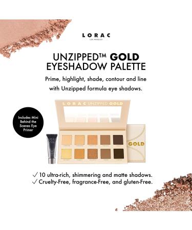 Lorac Unzipped Gold Eye Shadow Palette & Mini Primer | Shop Now - Buy Online on GoSupps.com