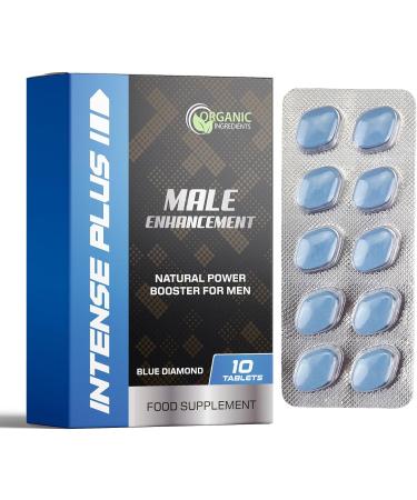 Intense Plus 10 Blue Pills for Men 100mg Stronger & Harder Enhanced Strength