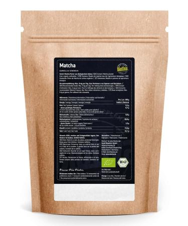 Biotiva Matcha Tea Bio 100g - Organic High-Quality Matcha Powder for Lattes & Smoothies - 100% Sustainable - Bottled in Germany - Buy Online on GoSupps.com