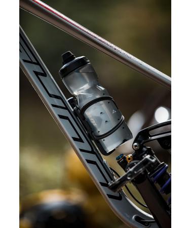 Zefal Sense Soft No Mud Bicycle Bottle - 800ml BPA-Free MTB Water Bottle with Mud Protection - Smoke Black - Buy Online on GoSupps.com