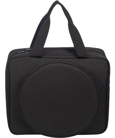 Portable Craft Kits Storage Bag - Embroidery Project Tote with Multifunctional Pockets (Black) - Buy Online on GoSupps.com