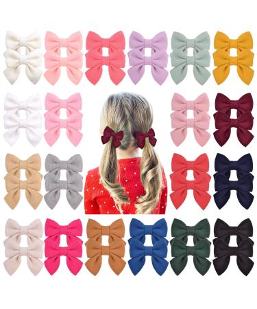 Jollybows 40 pieces 7.1 cm Baby girl hair loops crocodile chiefs wool hair clips hair jewelry for little girl toddlers teenage children (1- light multi-colored) 1- light multi-colored - Buy Online on GoSupps.com