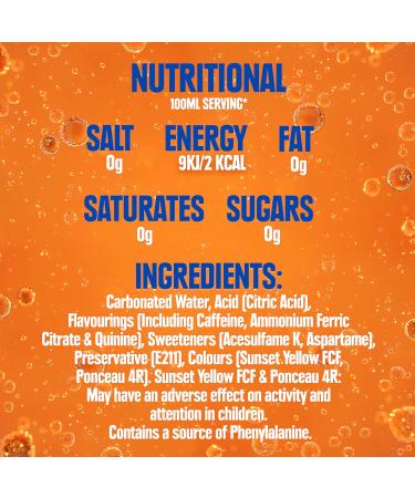 IRN-BRU Sugar Free Soft Drink Cans 330 ml - Pack of 24 - Buy Online on GoSupps.com