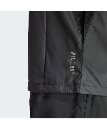 Adidas Men's Own The Run Jacket L Tall - Black/White | International Shipping Available - Buy Online on GoSupps.com