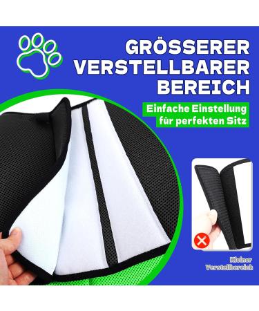Supet Breaker Dog Leak Protection Collar - Soft Adjustable Elizabethan Cone | Breathable Eco-Friendly 3XL (41-48cm) - Black - Buy Online on GoSupps.com