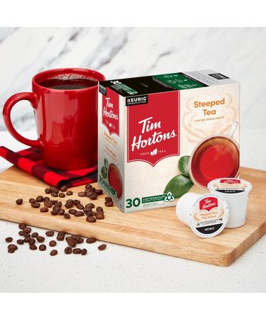 Tim Hortons French Vanilla Cappuccino K-Cup Pods 24 Pack & Steeped Orange Pekoe Tea Single Serve Keurig K-Cup Pods 30 Count Coffee + Tea Steeped Tea 1 Count (Pack of 24) - Buy Online on GoSupps.com