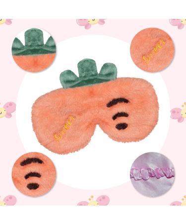 Ulife Mall Carrot Sleep Mask for Kids | Soft Plush Eye Cover for Girls & Boys | Funny Novelty Eye Mask for Night Sleeping & Meditation - Buy Online on GoSupps.com