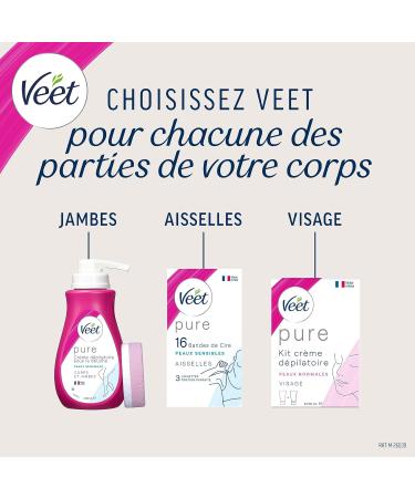  Veet VEET PURE Hair Removal Cream Under the Shower Body and Legs Normal Skin No Amonia Odour Pack of 3 x 150 ml - Buy Online on GoSupps.com