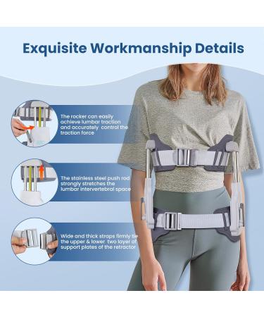 Professional Lumbar Traction Device for Herniated Disc & Back Pain Relief - Spinal Decompression & Lower Back Stretcher - Buy Online on GoSupps.com