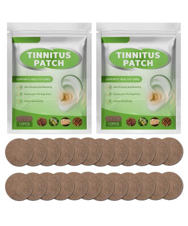 Tinnitus Relief for Ringing Ears  24pcs Ear Ringing Relief Patches  Effective Tinnitus Treatment with Natural Herbal Formula. Relieves Earaches  Improves Hearing and Boost Blood Circulation