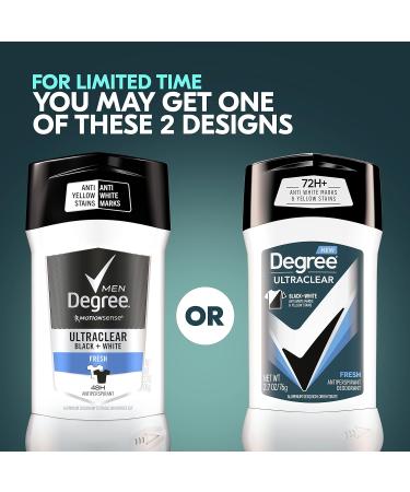 Degree Men UltraClear Antiperspirant Deodorant Fresh Pack of 12 72-Hour Sweat & Odor Protection Antiperspirant For Men With MotionSense Technology 2.7 oz - Buy Online on GoSupps.com
